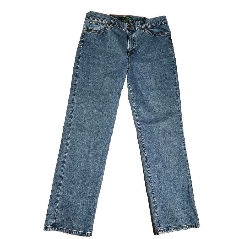 LRL Ralph Lauren Jeans Co. Womens Sz 10 Classic Straight  Denim # FLAWS LOOPS‎